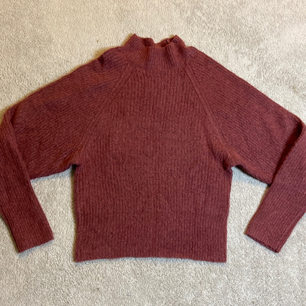 Anthropology Ruby Moon Terracotta Sweater size S  (0118